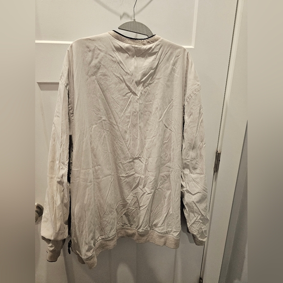 IZOD XFG Golf Windbreaker Pullover Men’s XXL Tan Lightweight Mesh Lined V-Neck - Picture 4 of 12